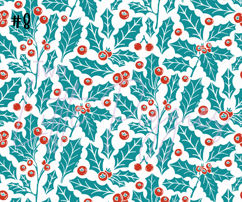 Printed Vinyl - Happy Holidays