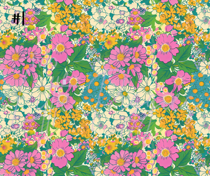Printed Vinyl - Summer Floral Collection