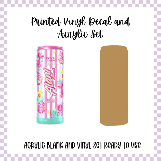 Printed Vinyl and Acrylic Set - Alani Nu - Cotton Candy