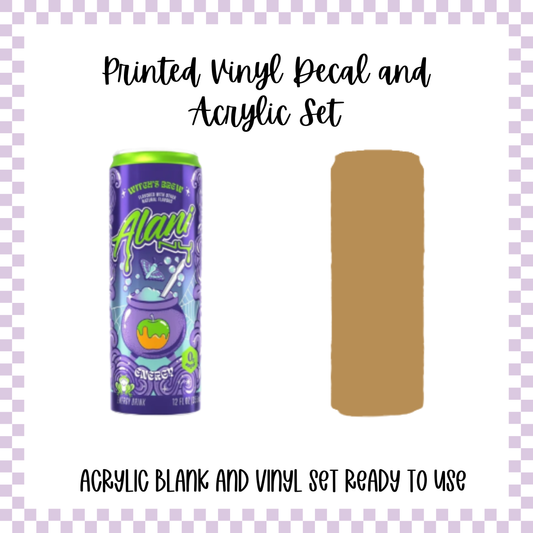 Printed Vinyl and Acrylic Set - Alani Nu - Witch's Brew