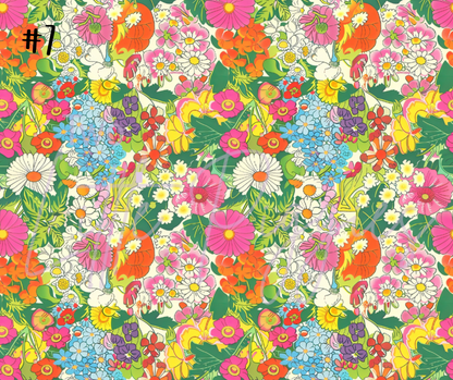 Printed Vinyl - Summer Floral Collection