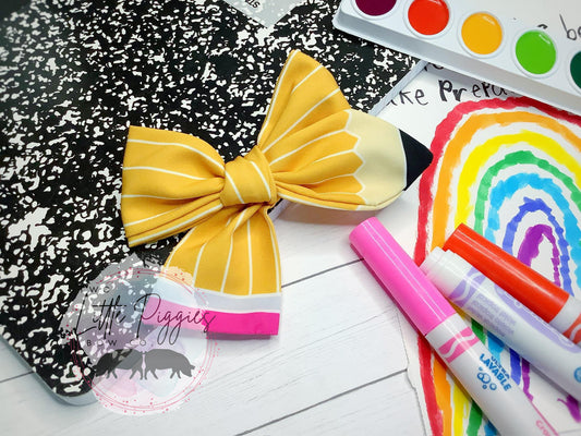 Pencil Heather Bow