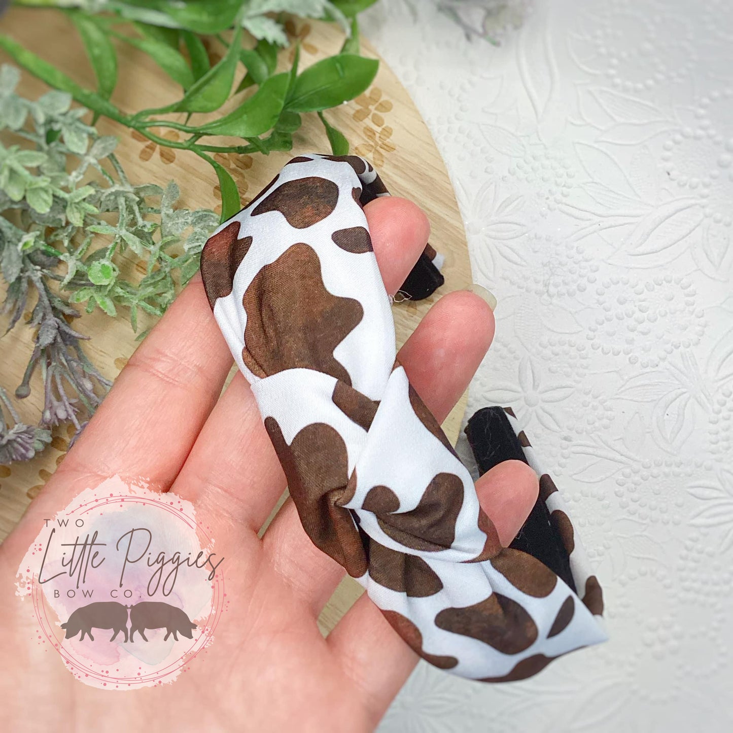 Cow Print (Brown) Headband