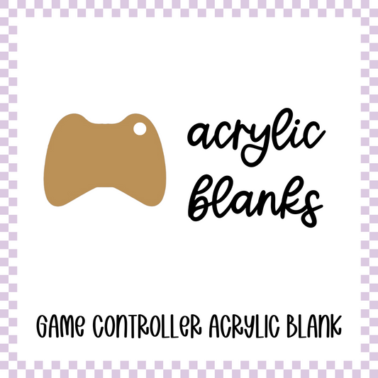 Acrylic Blank - Game Controller Keychain Blank (3pc)