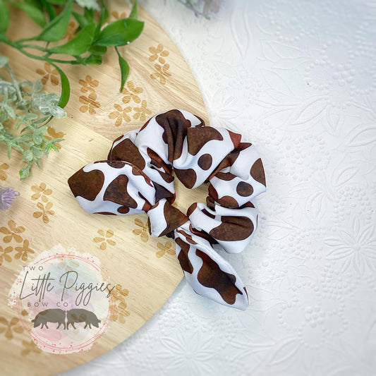 Cow Print (Brown) Scrunchy