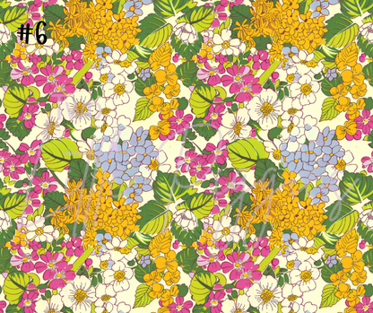 Printed Vinyl - Summer Floral Collection
