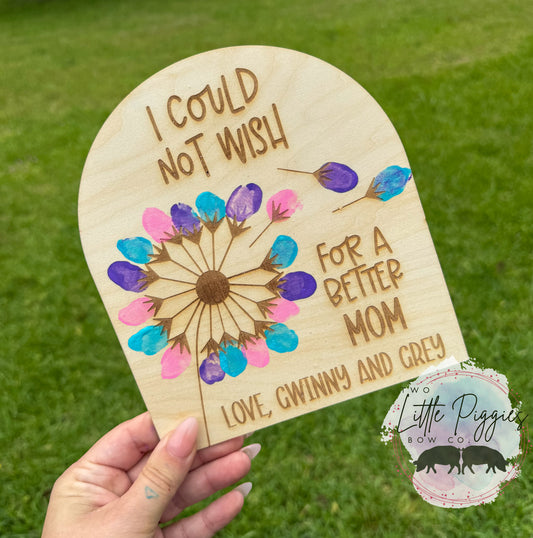 I could not wish… Finger Print Sign