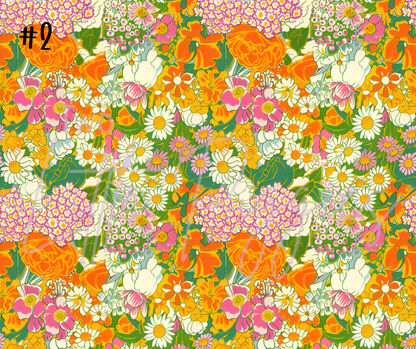 Printed Vinyl - Summer Floral Collection