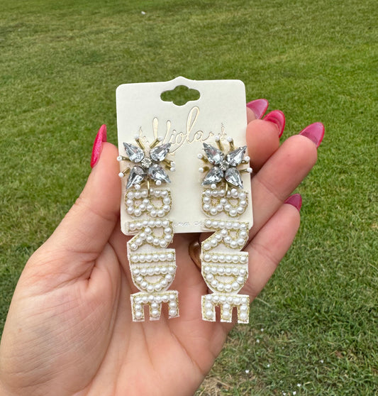 Beaded Bride Earrings