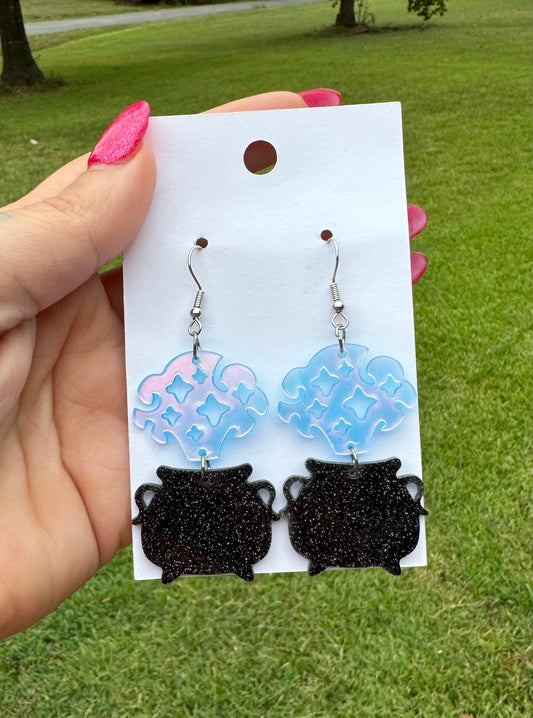 Acrylic Earrings - Caldrons