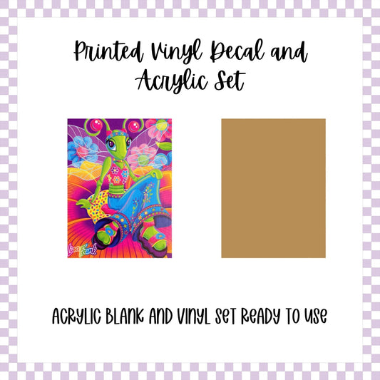 Printed Vinyl and Acrylic Set - LF Inspired- Alien Girl