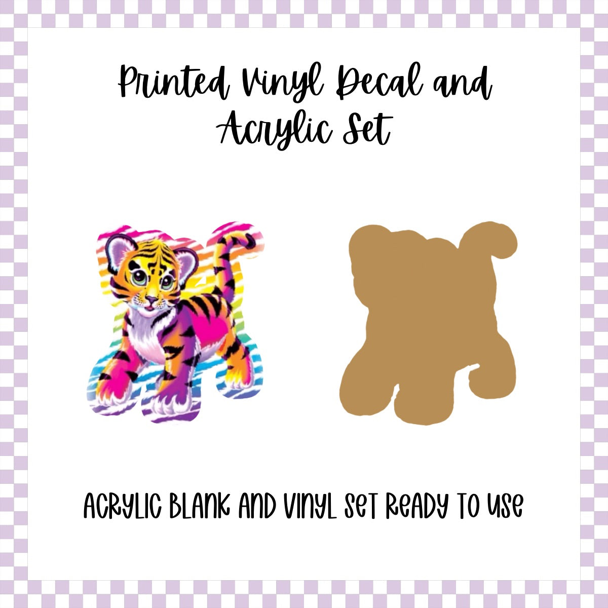 Printed Vinyl and Acrylic Set - LF Inspired- Forrest