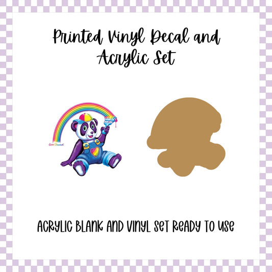 Printed Vinyl and Acrylic Set - LF - Panda Painter