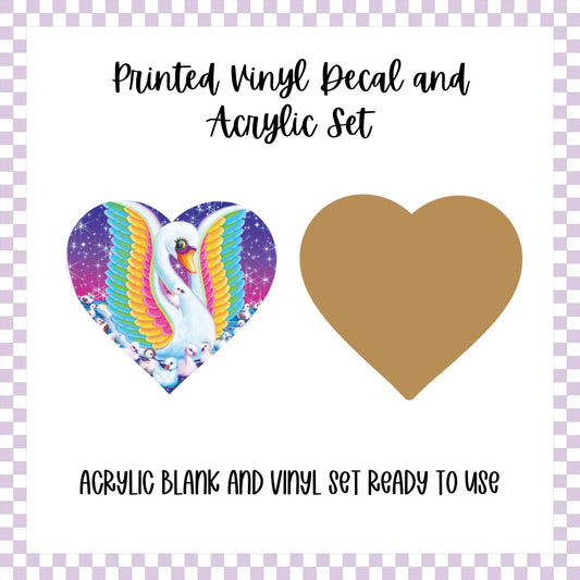 Printed Vinyl and Acrylic Set - LF Inspired- Blanca