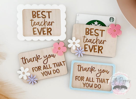 Teacher Gift Card Holder