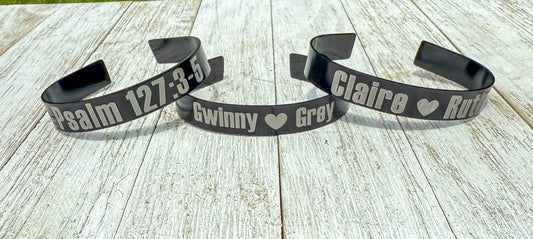 Custom Engraved Aluminum Bracelet
