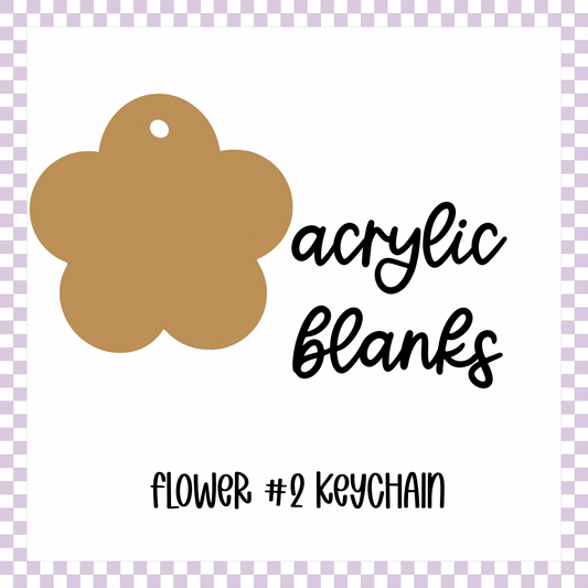Acrylic Blank - Flower #2 (3pc)