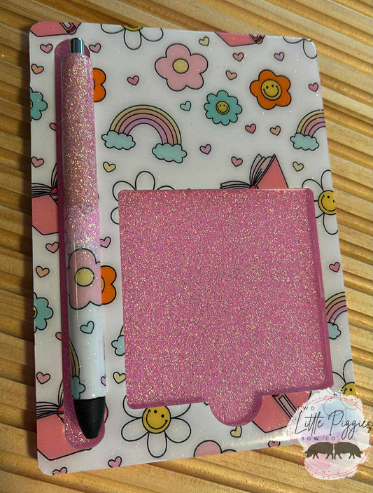 Acrylic Blank - Post It Note and Pen Holder (3 sets)