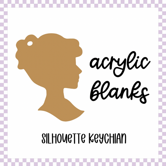 Acrylic Blank - Female Silhouette(3pc)