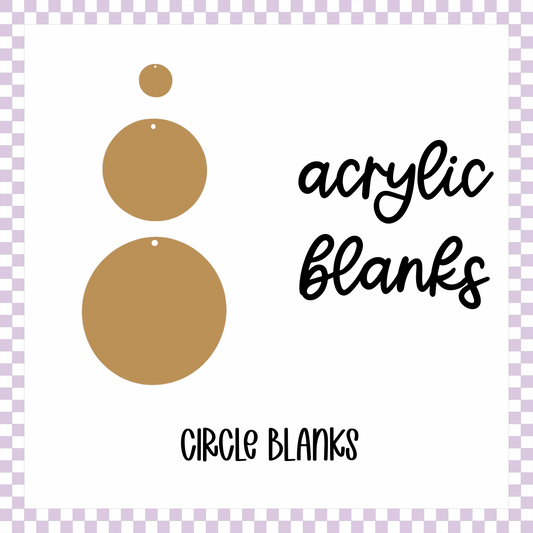 Acrylic Blank - Circles