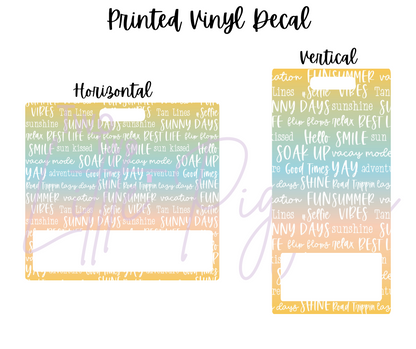 Printed Vinyl - Sunny Days Collection