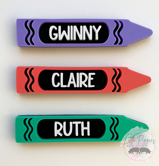 Crayon Hair Clips