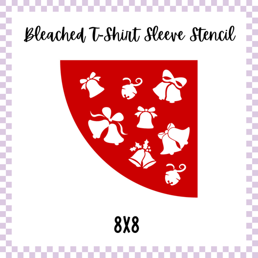 Bleached Tshirt Stencil - Jingle Bells