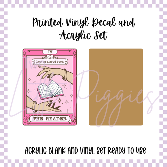 Printed Vinyl and Acrylic Set - Tarot - The Reader