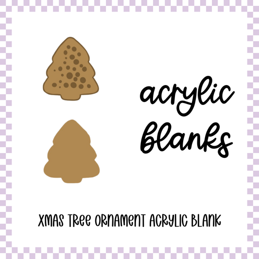 Acrylic Blank - Shaker/Snow Globe - Xmas Tree