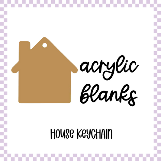 Acrylic Blank - House (3pc)